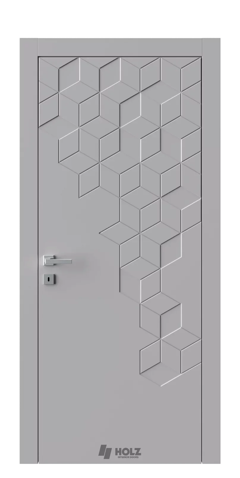 Modern Geometric Interior Door