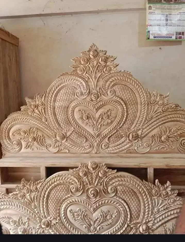 Hand-Carved Wooden Decorative Altar