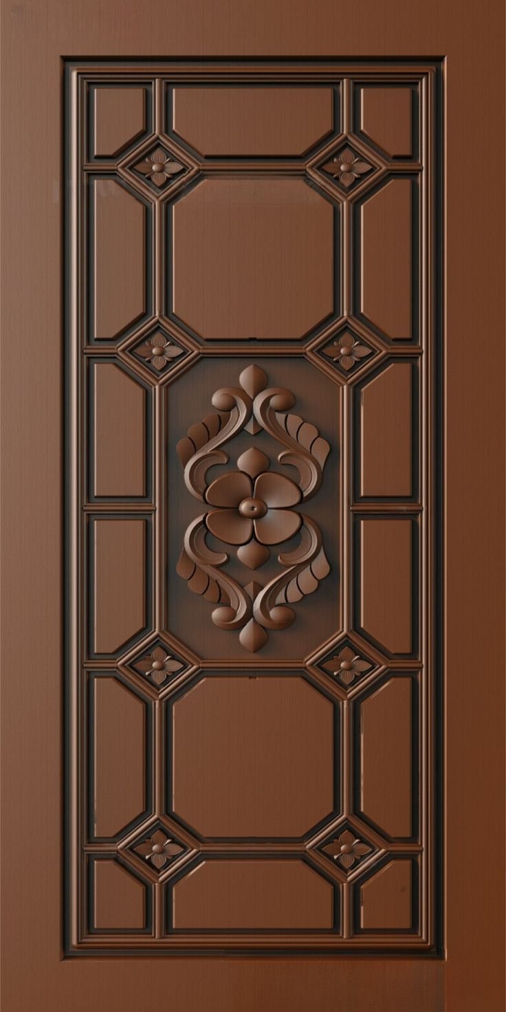 Ornate Carved Wooden Door Panel