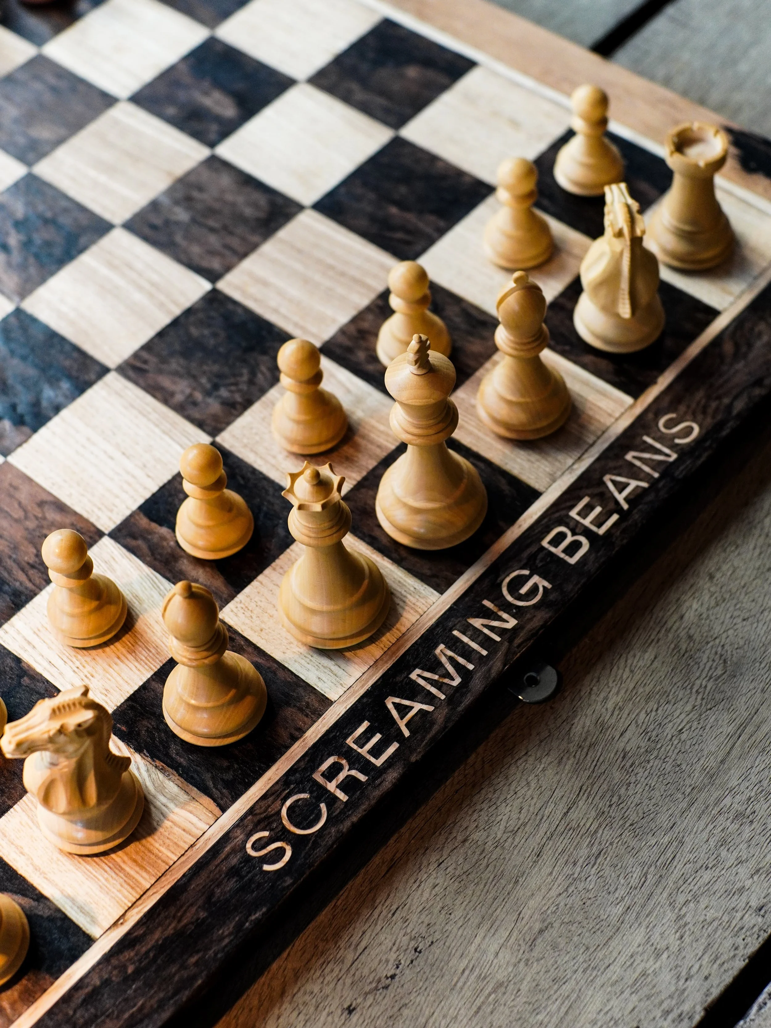 Custom Chessboard - Screaming Beans