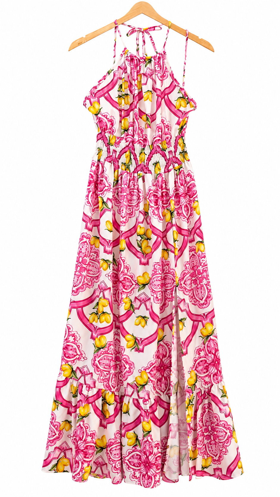 Pink Lemon Halter Dress