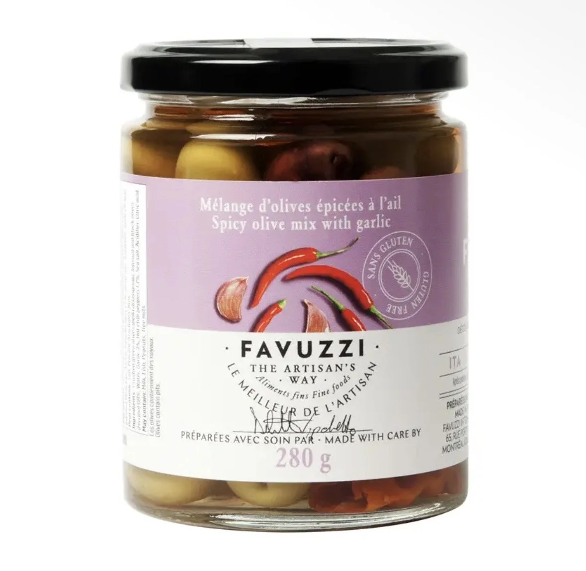 Spicy Olive Mix with Garlic