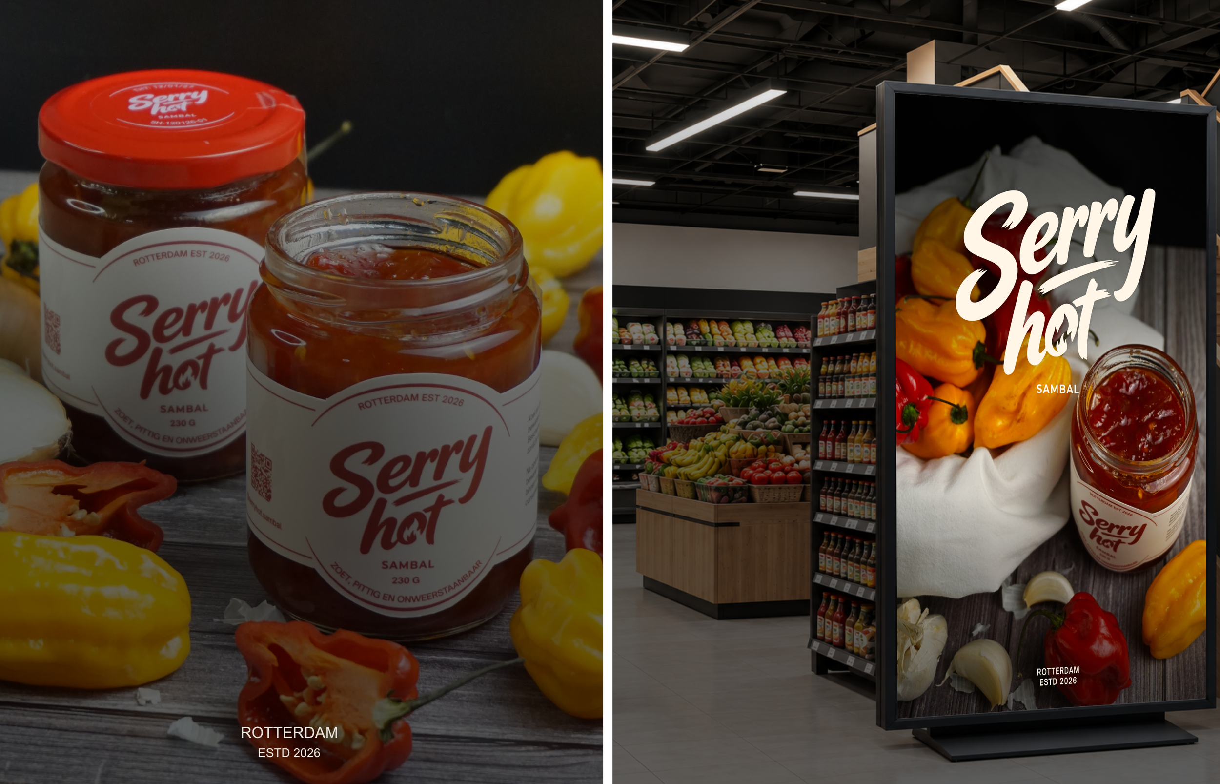 branding voor sambal merk serry hot