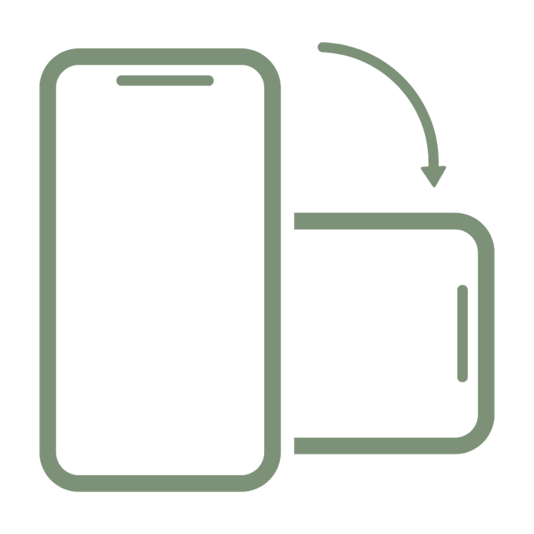 Outline of a smartphone and a payment terminal with an arrow indicating contactless payment.