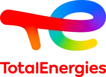 Logo of TotalEnergia with colorful interconnected design and the text 'TotalEnergia' below.