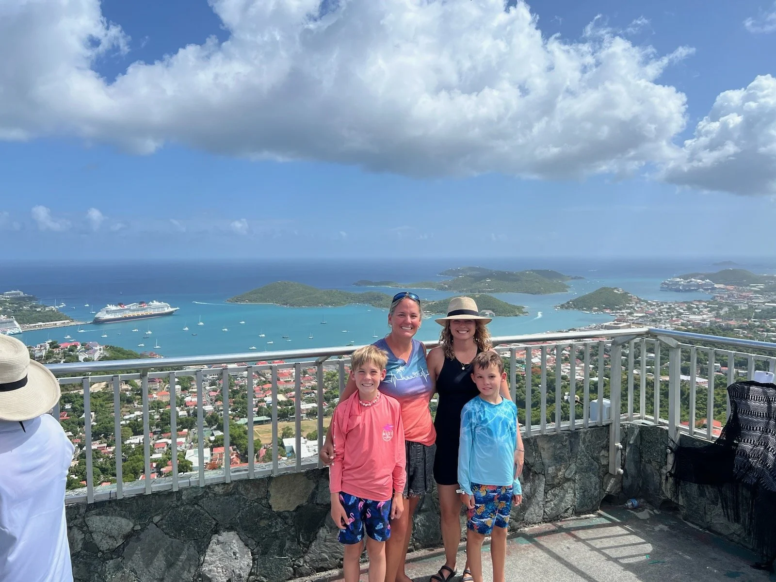 Making family memories in paradise!  This family enjoyed a customized island tour with Jay’s Experience, stopping at Skyline Lookout to take in the breathtaking views of St. Thomas and capture a special moment together.