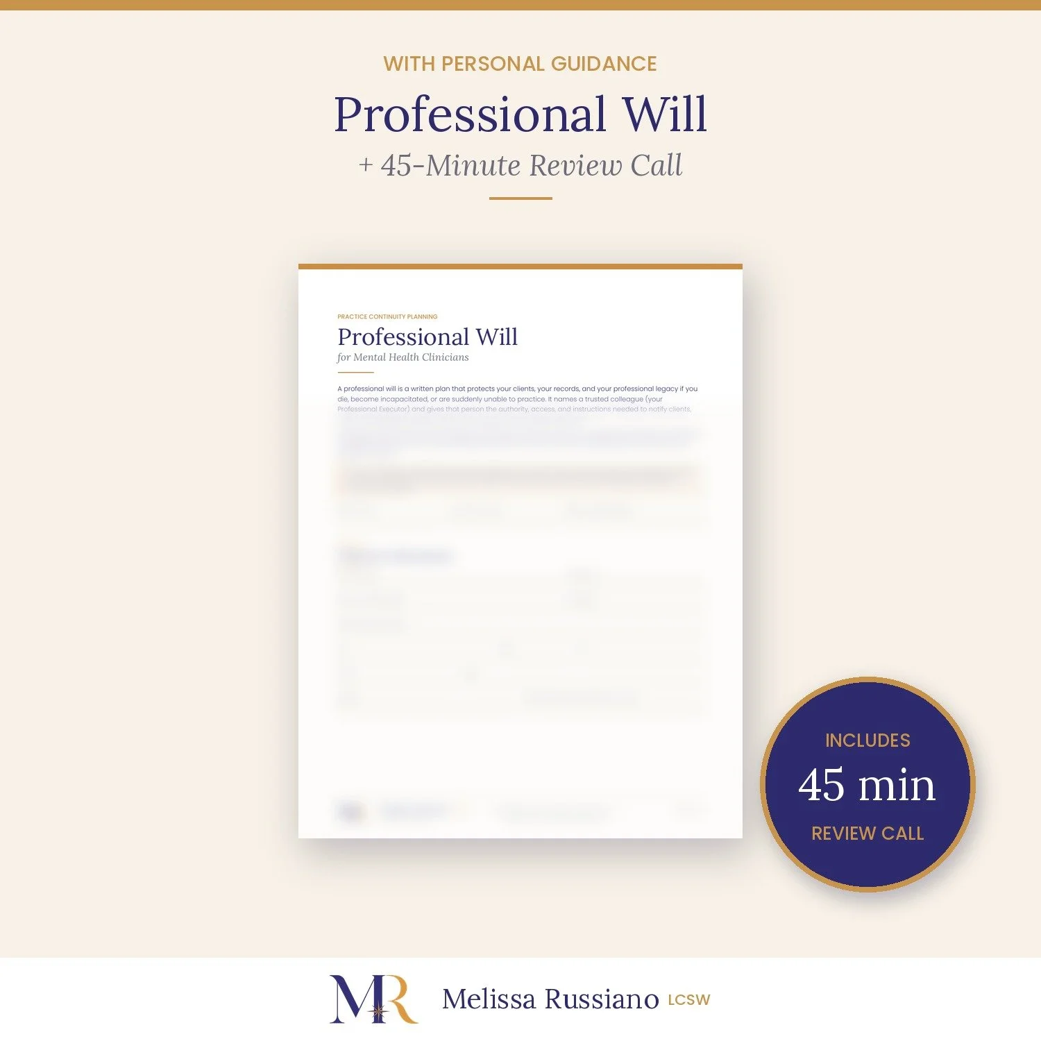 Professional Will + 45-Minute Review Call