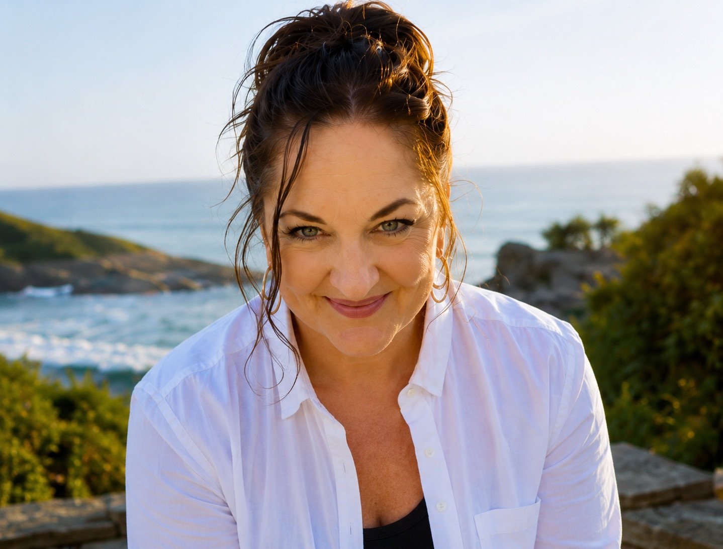 Portrait of Melissa Russiano smiling outdoors