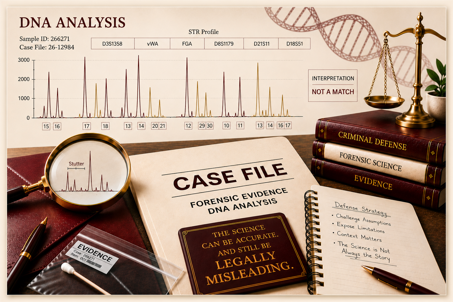 DNA Stutter Explained: Why Small Peaks Can Create Big Problems in Criminal Cases - What a Defendant Needs to Know About DNA Stutter