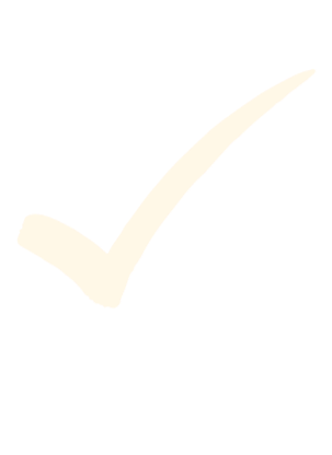 A white checkmark on a black background.
