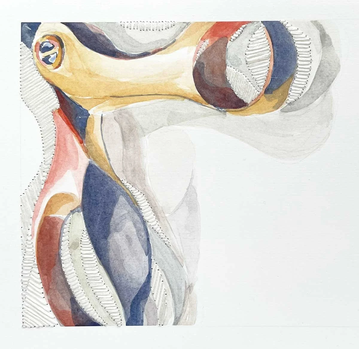 Embroidered Watercolor