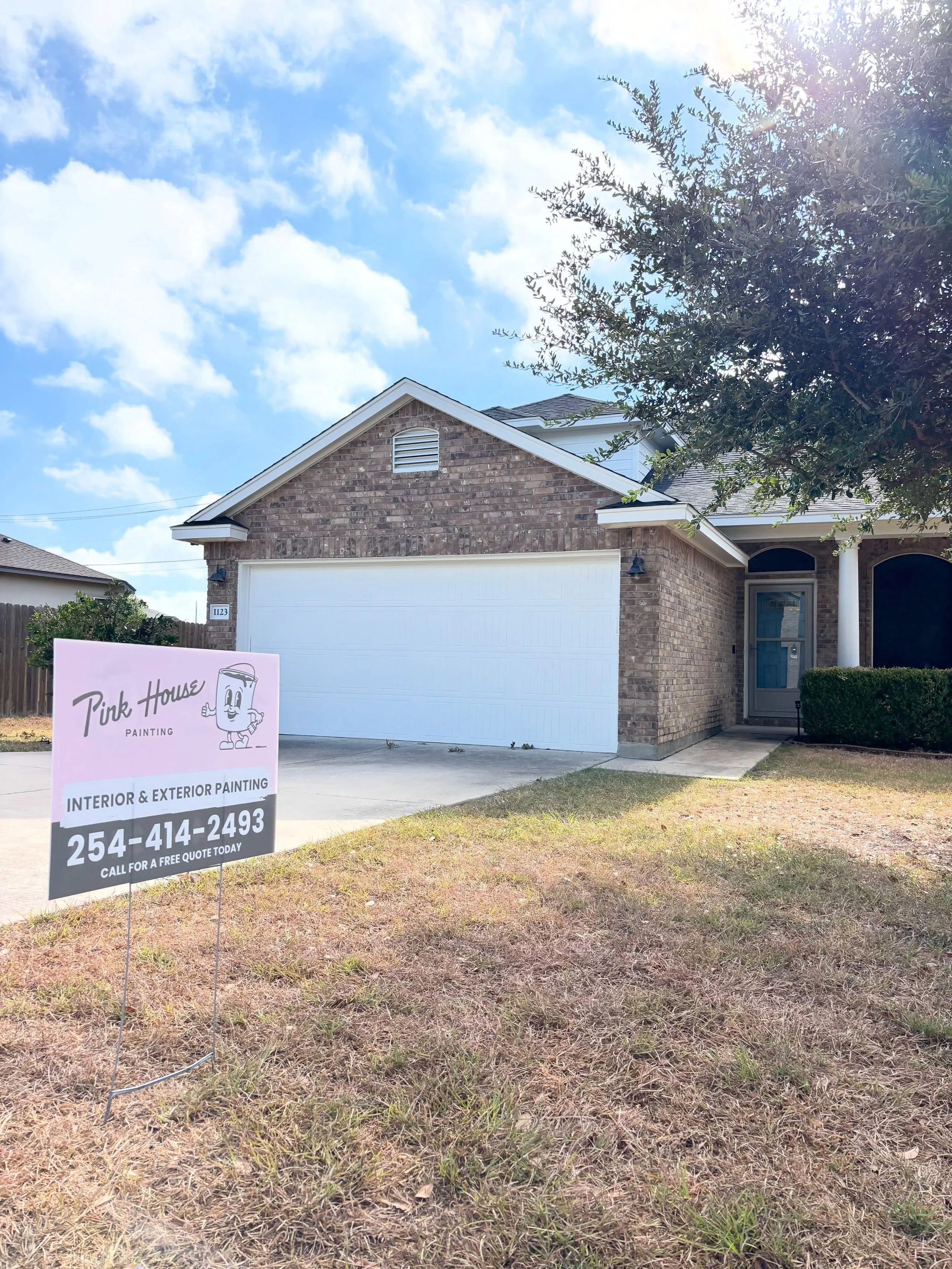 Coming to a neighborhood near you! If you see one of these pink signs you know one of your neighbors is having their space transformed. We can&rsquo;t wait to partner with you on your project! Shout out to @signcraftsmentx for the incredible job on t