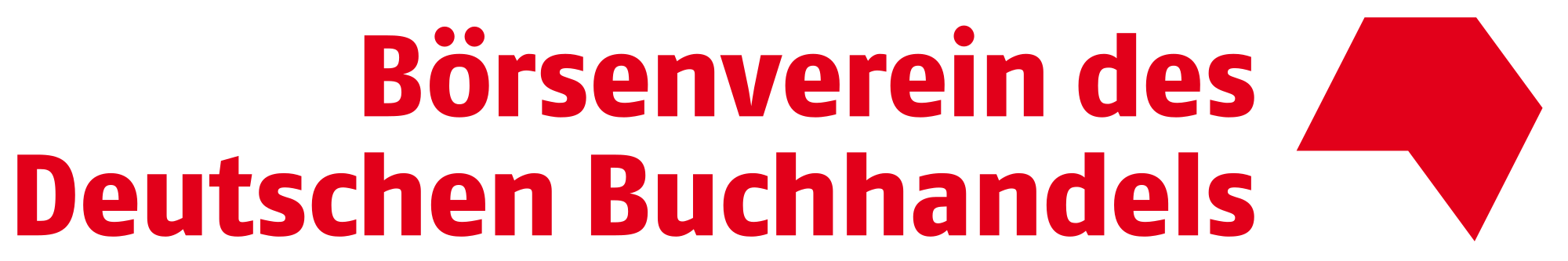 Das Logo des Börsenvereins des Deutschen Buchhandels, bestehend aus rotem Text auf weißem Hintergrund