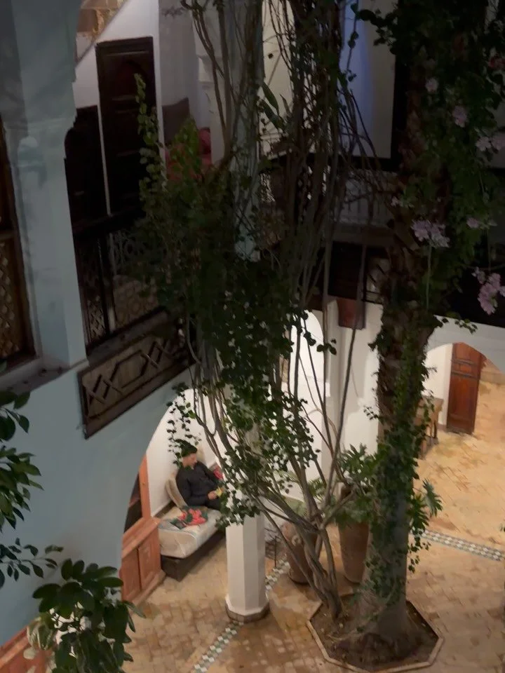 Marrakesh or Marrakech[a] is the fourth-largest city in Morocco. It is one of the four imperial cities of Morocco and is the capital of the Marrakesh-Safi region. The city lies west of the foothills of the Atlas Mountains. We are staying two nights h