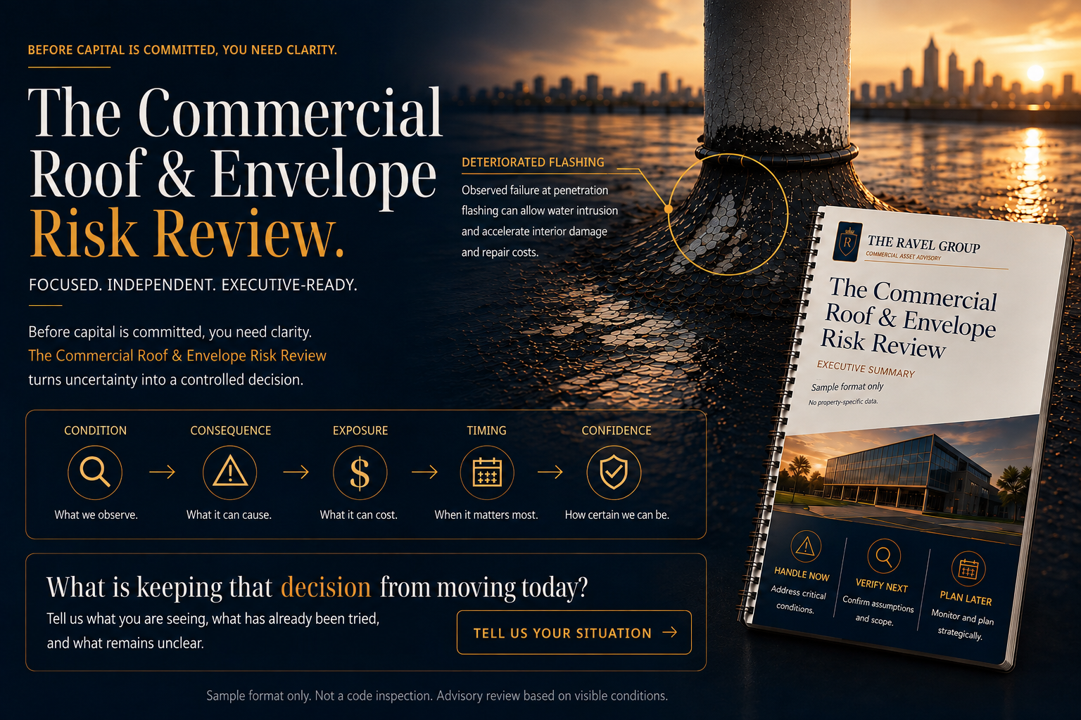 The Commercial Roof and Envelope Risk Review.