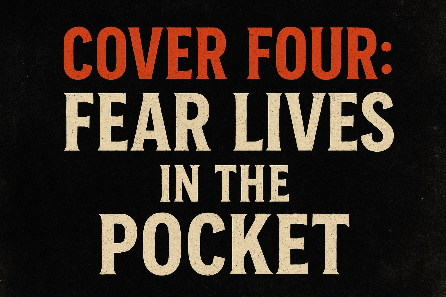 Cover Four: The Fright Plan for Friday Night
