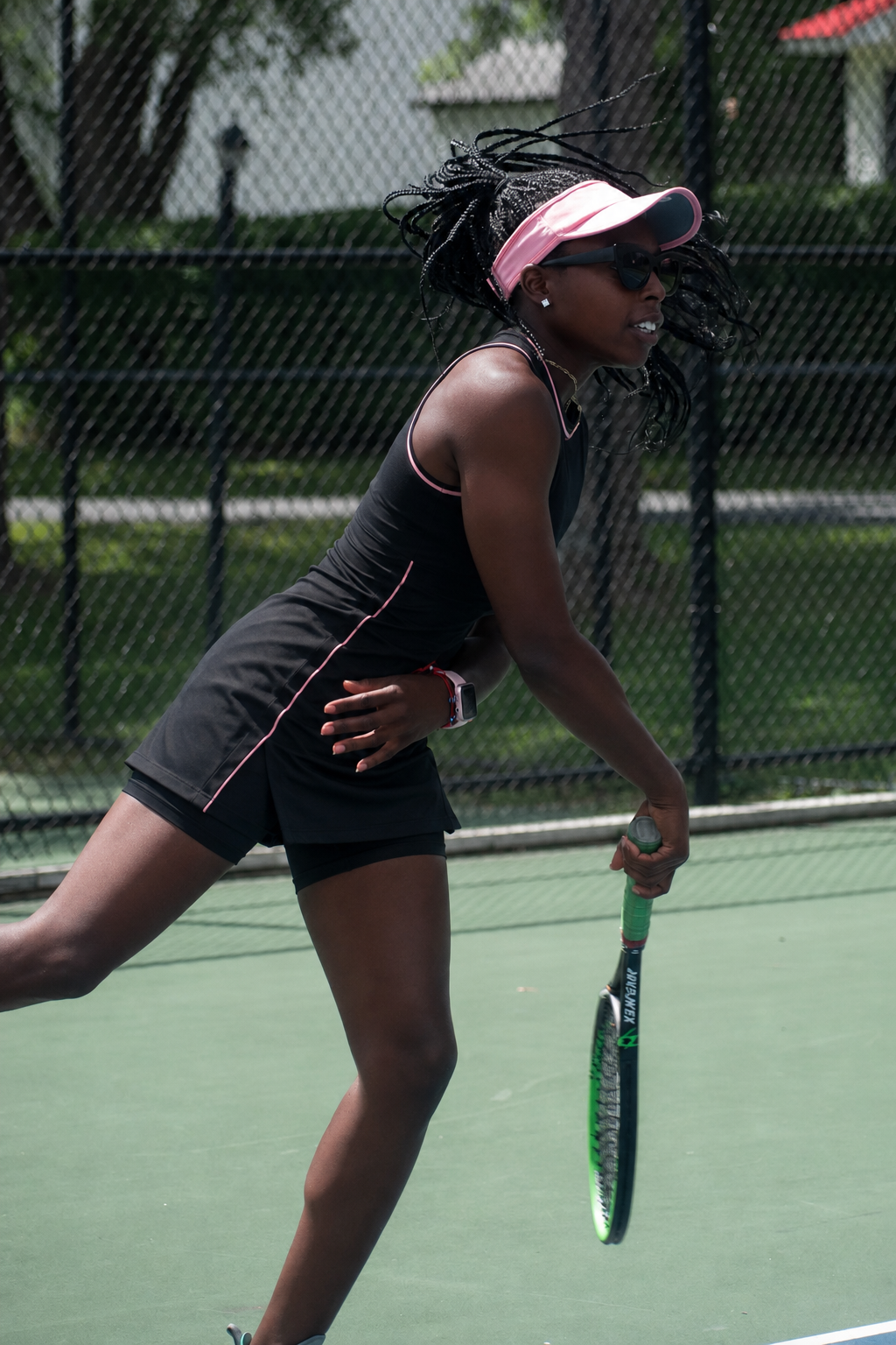 Makayla Butler training on court