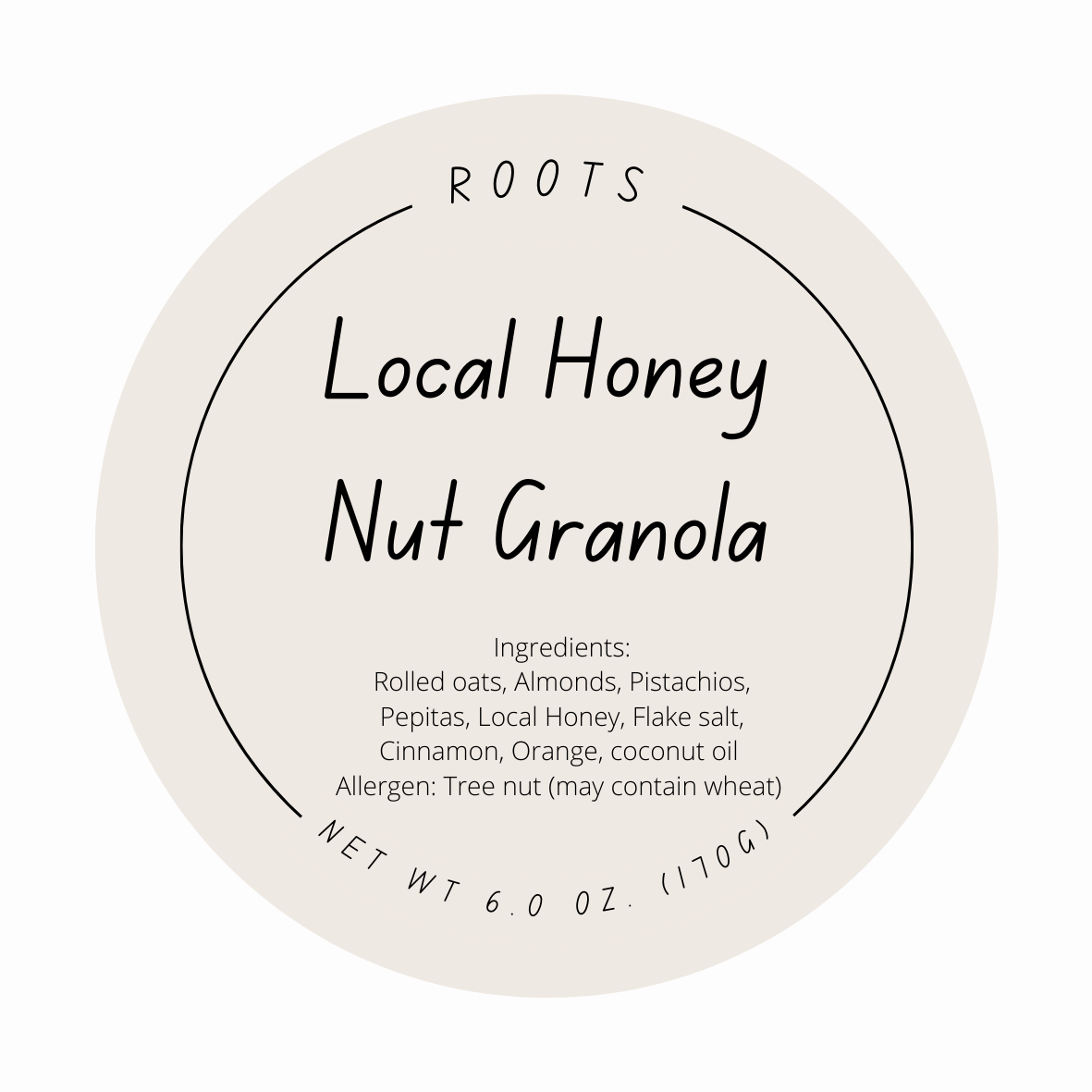 Local Honey nut Granola