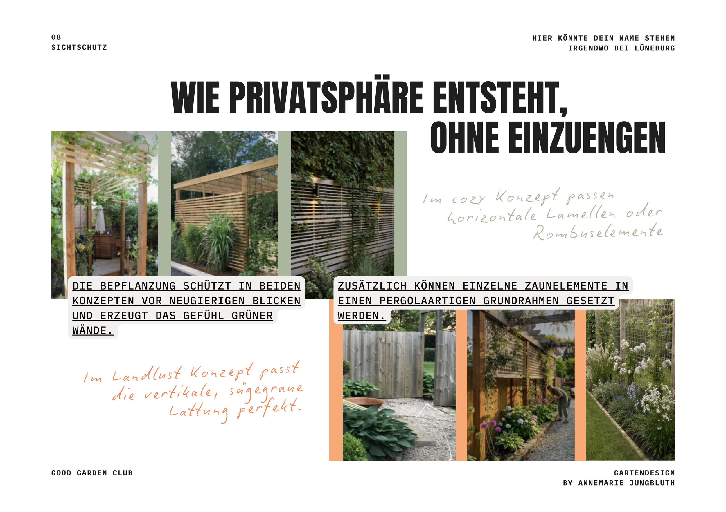 Sichtschutz Konzept