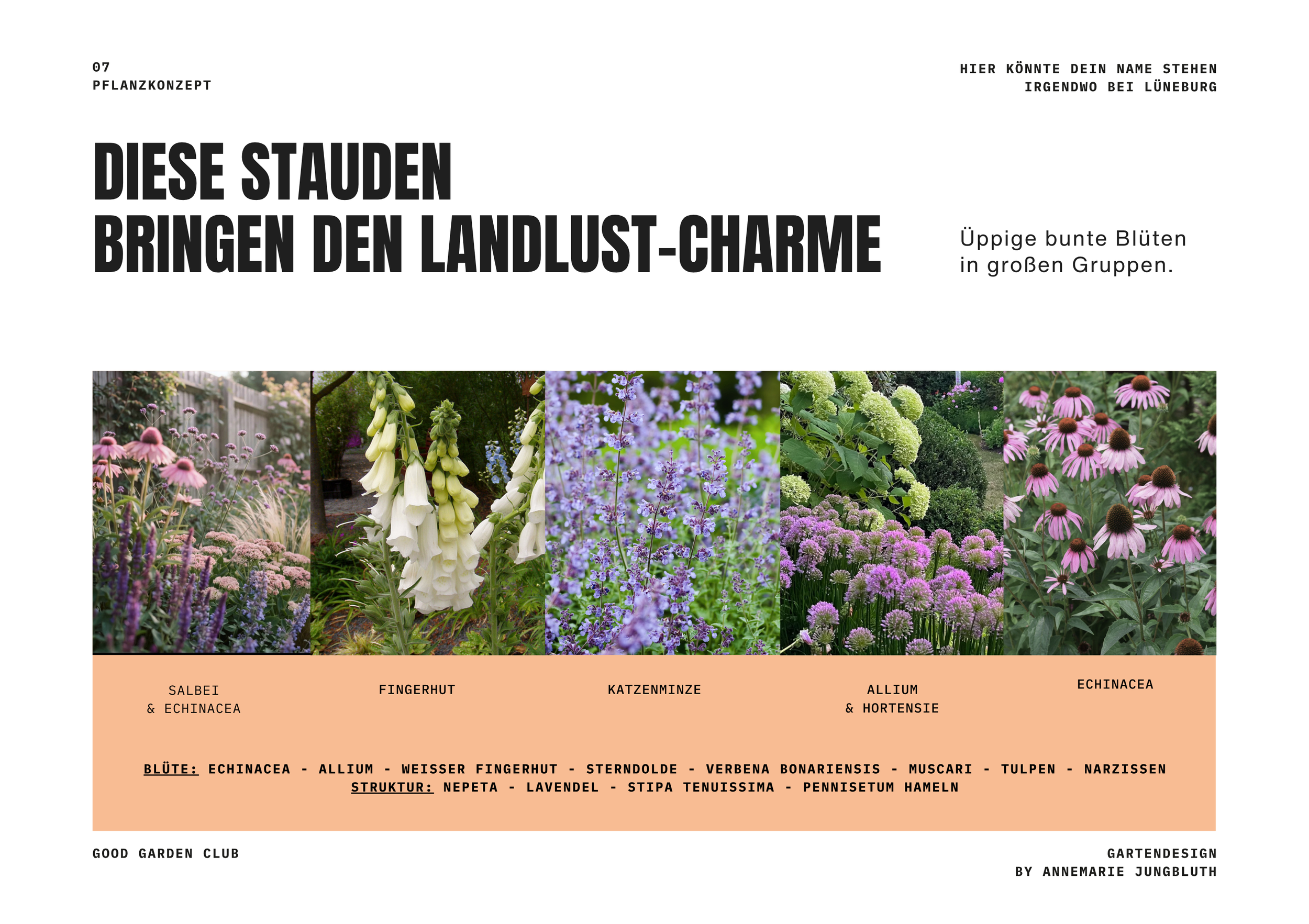 Stauden für Landlust Konzept