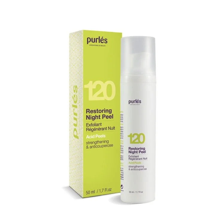 Purlés 120 Restoring Night Peel – Eksfoliujący krem wzmacniający