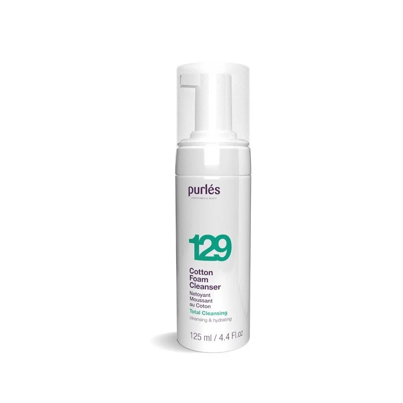 Purlés 129 Cotton Foam Cleanser – Pianka myjąca z wyciągiem z bawełny
