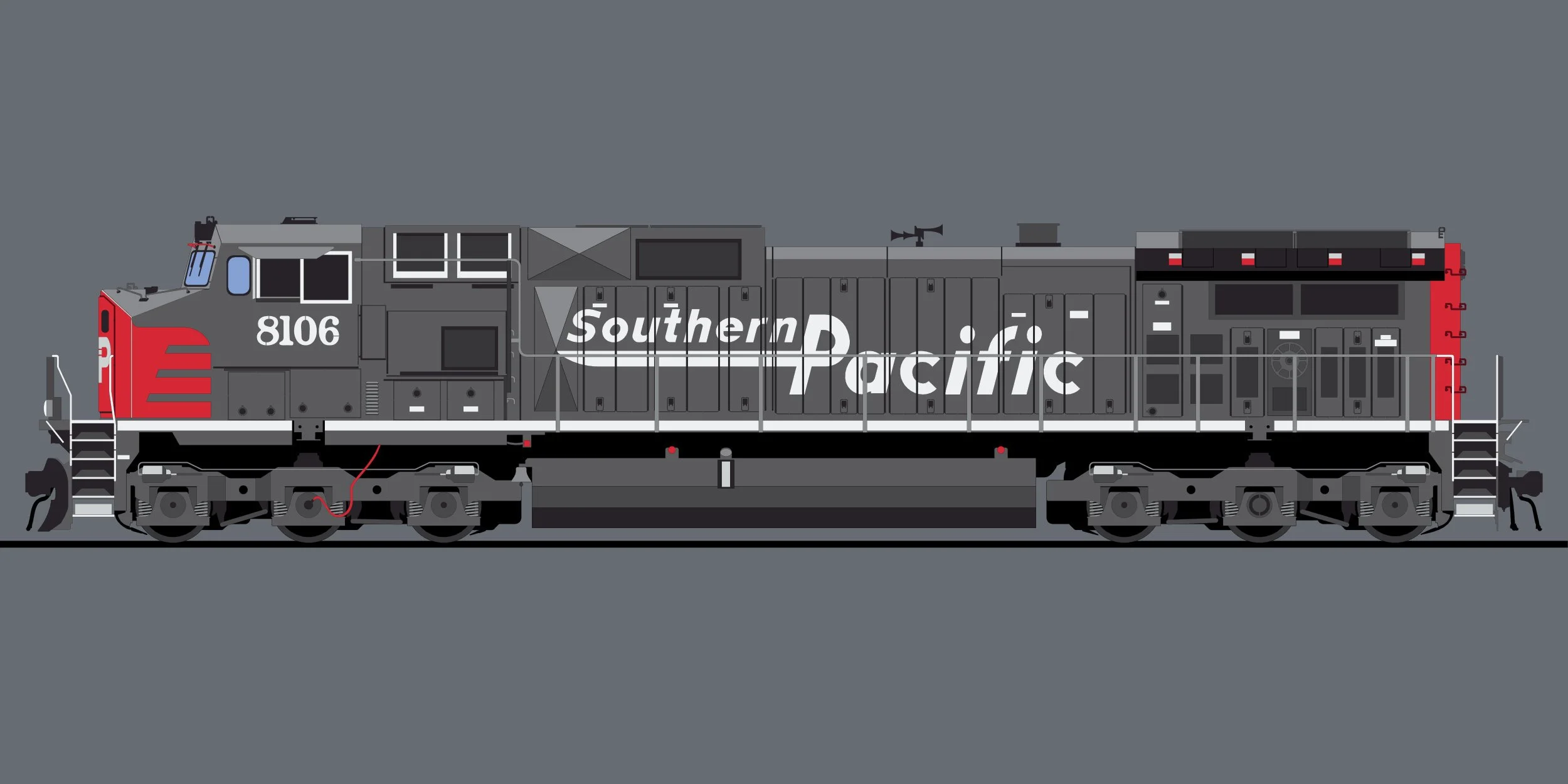 Locomotive side view