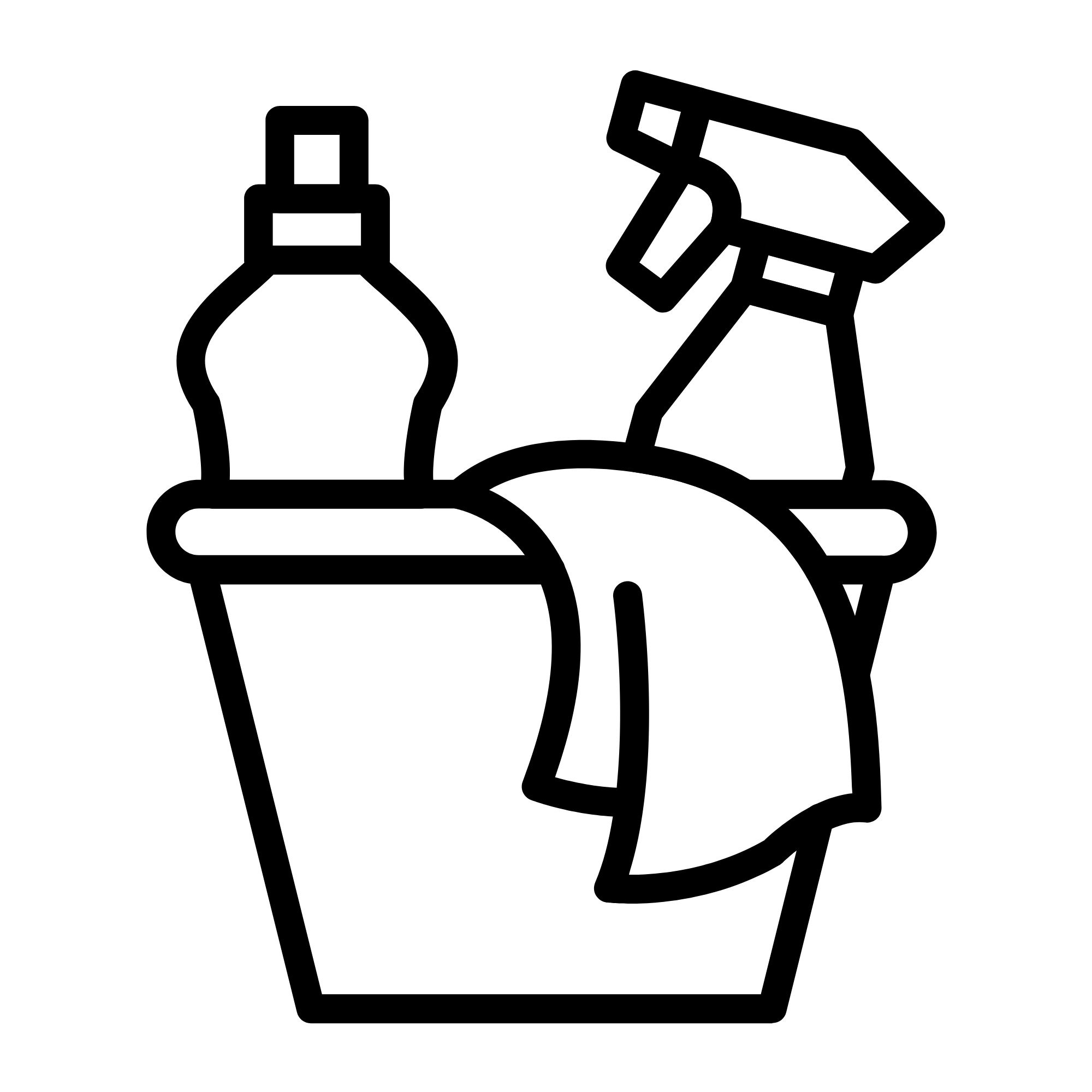 Icon of cleaning supplies.