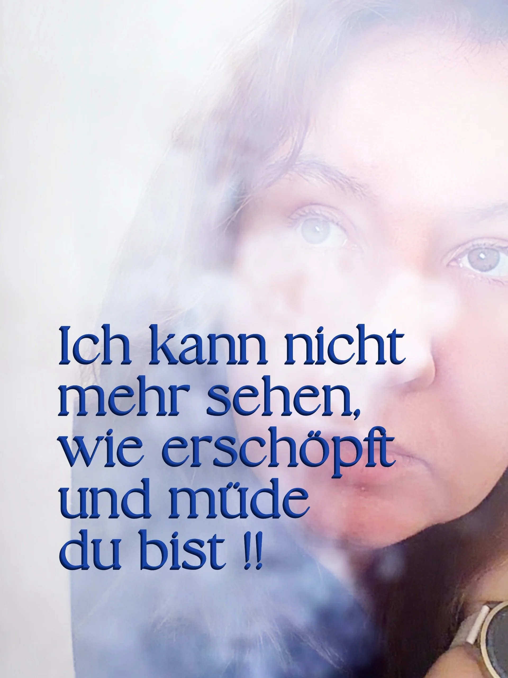 Lasst den Filter stecken. Ich suche hier kein Mitleid.

Wenn du perfekte Scheinwelt und den n&auml;chsten Kalenderspruch suchst, bist du bei mir falsch.

Ich bin das Sprachrohr f&uuml;r den ungesch&ouml;nten Wahnsinn, 
den Millionen M&uuml;tter t&aum