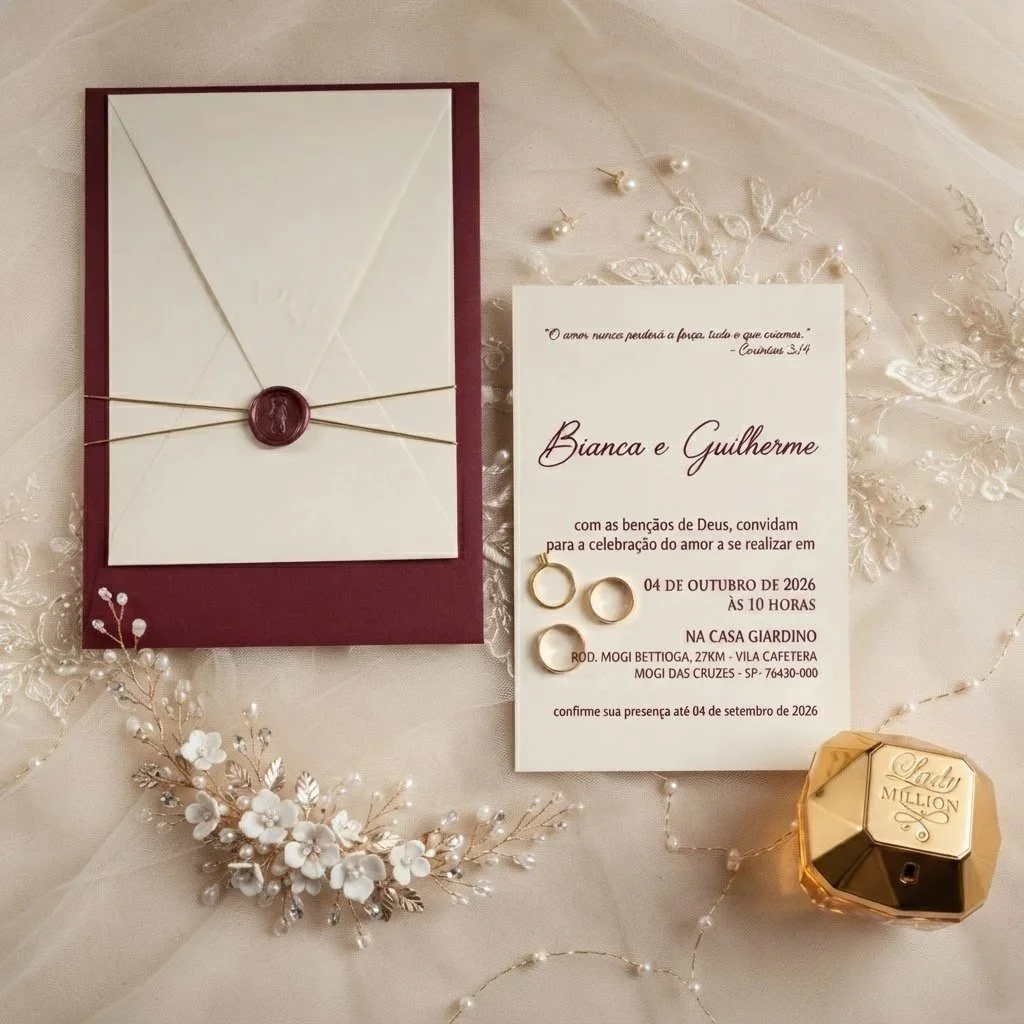 Convite de casamento