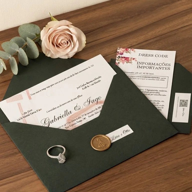 Convite de casamento