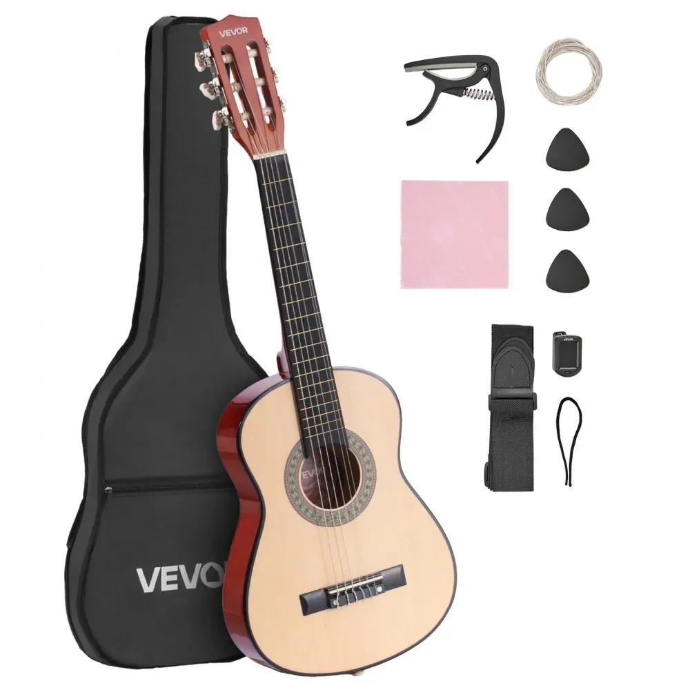 Solid Wood Guitar Set - 38-inch Entry-level Guitar - Folk Style