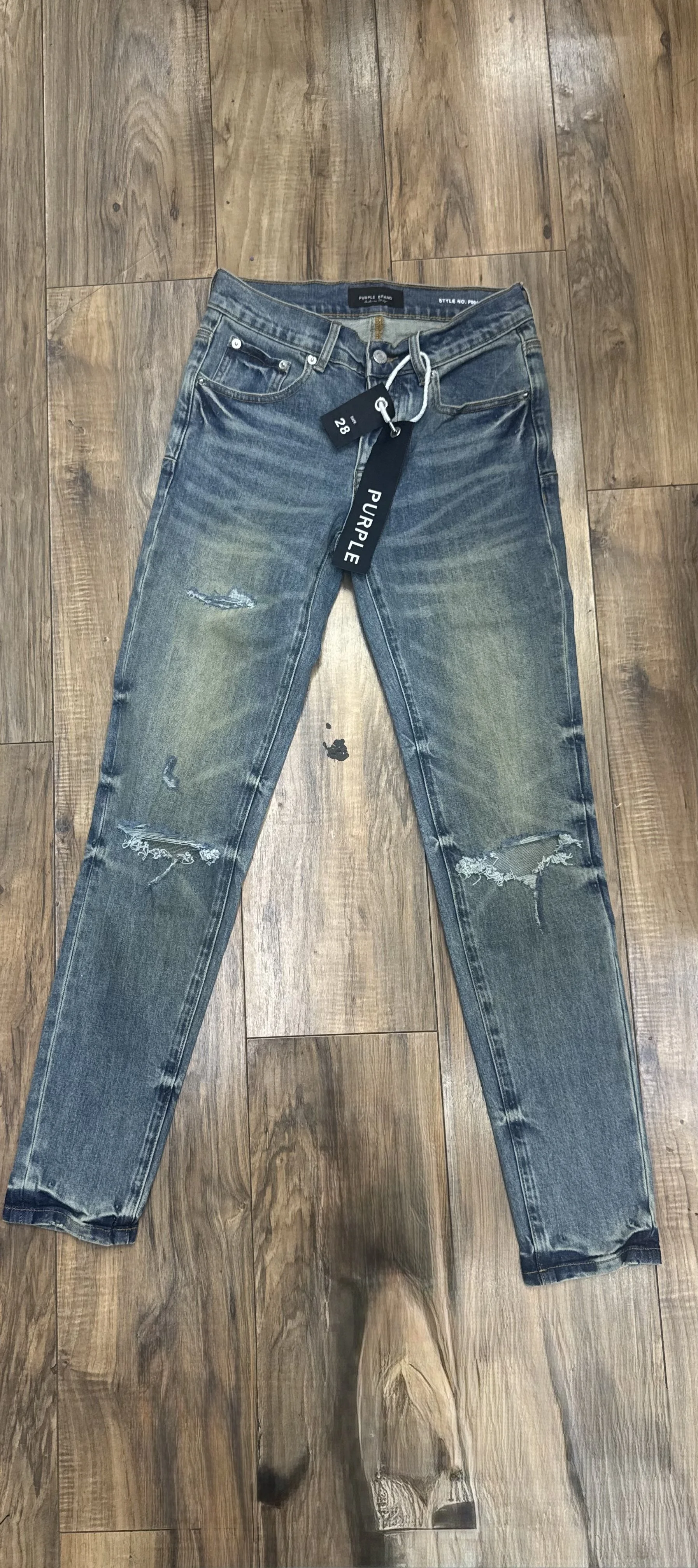 Classic Distressed Denim Jeans