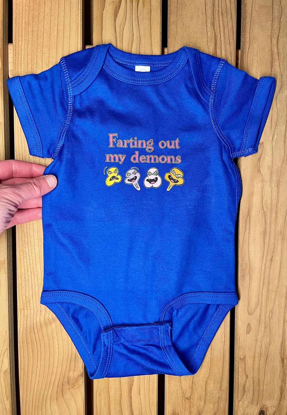 Farting Out My Demons Infant Onesie by Mental Cramps