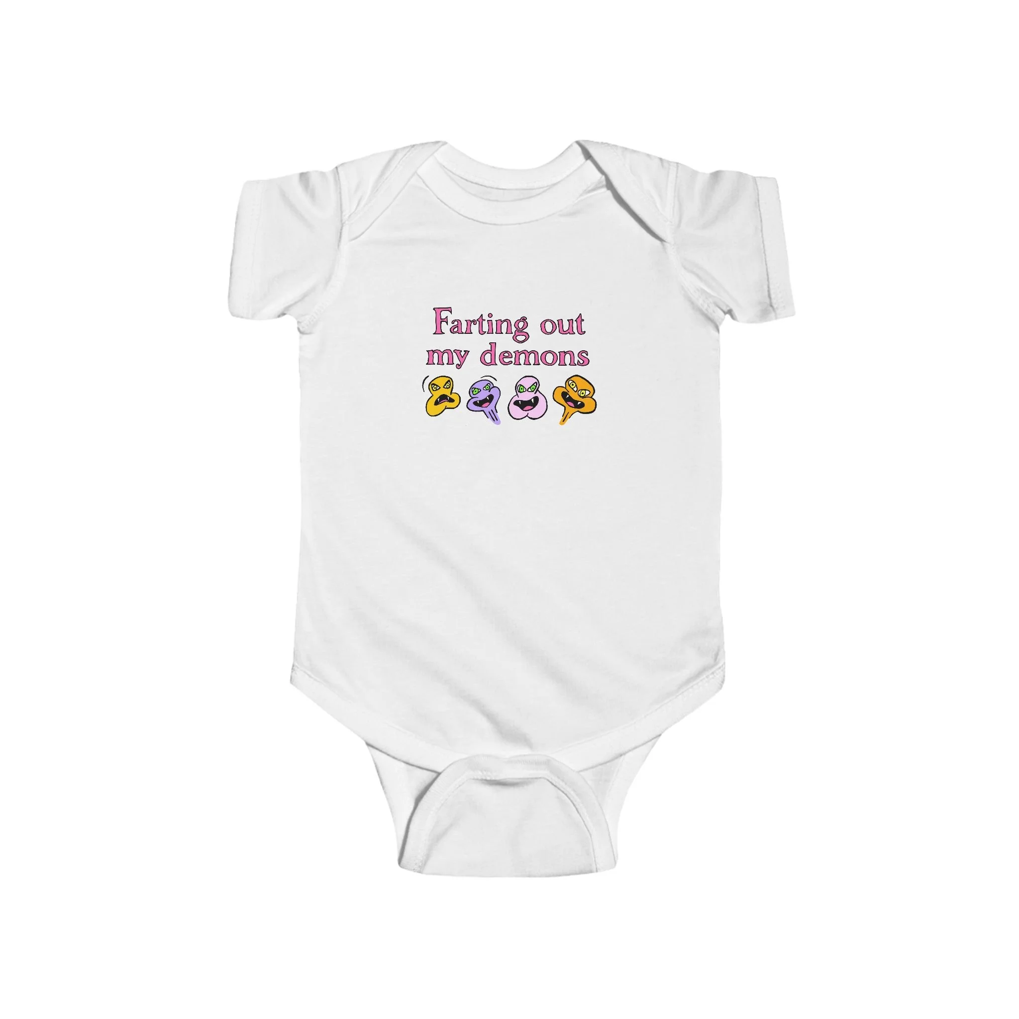 Farting Out My Demons Infant Onesie by Mental Cramps