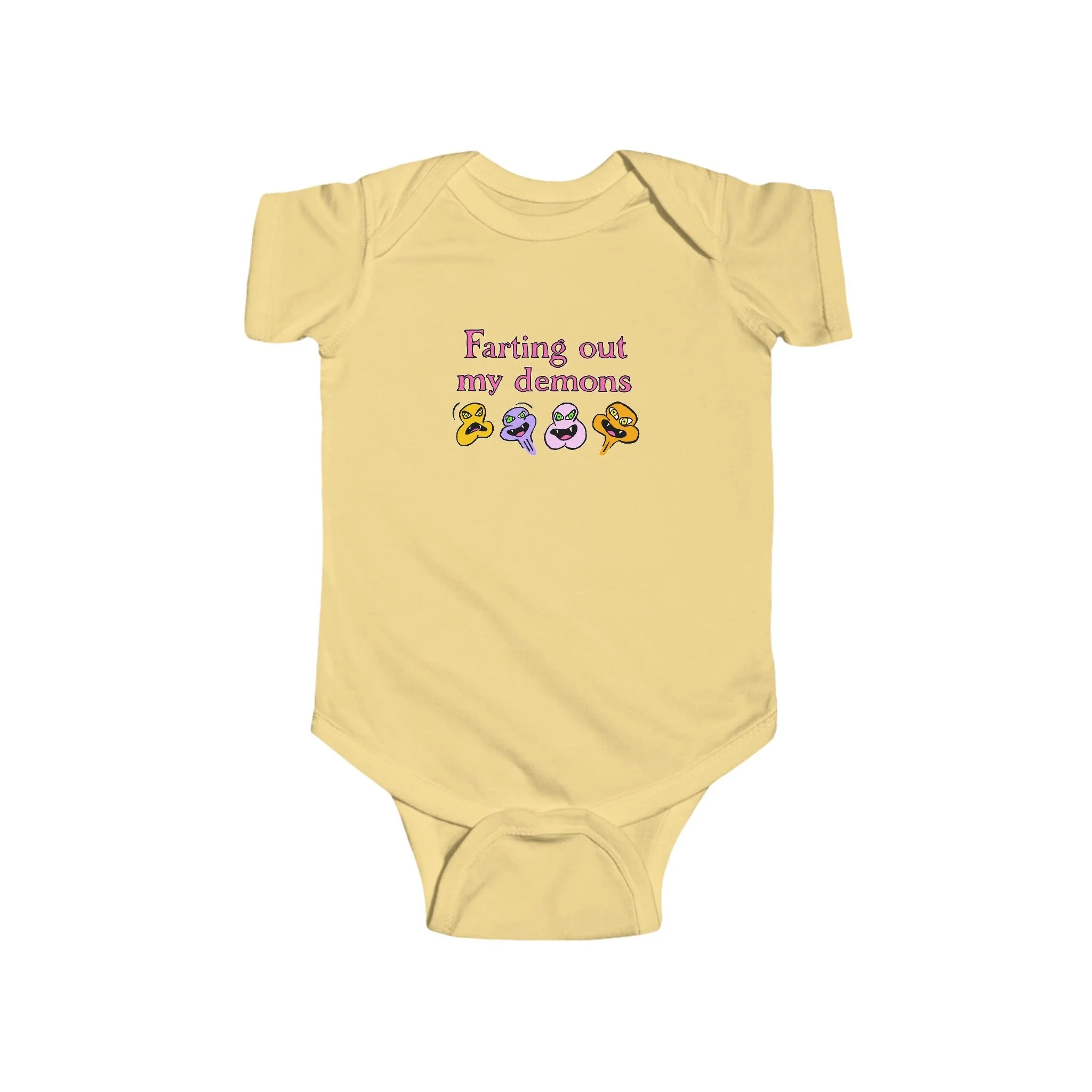 Farting Out My Demons Infant Onesie by Mental Cramps
