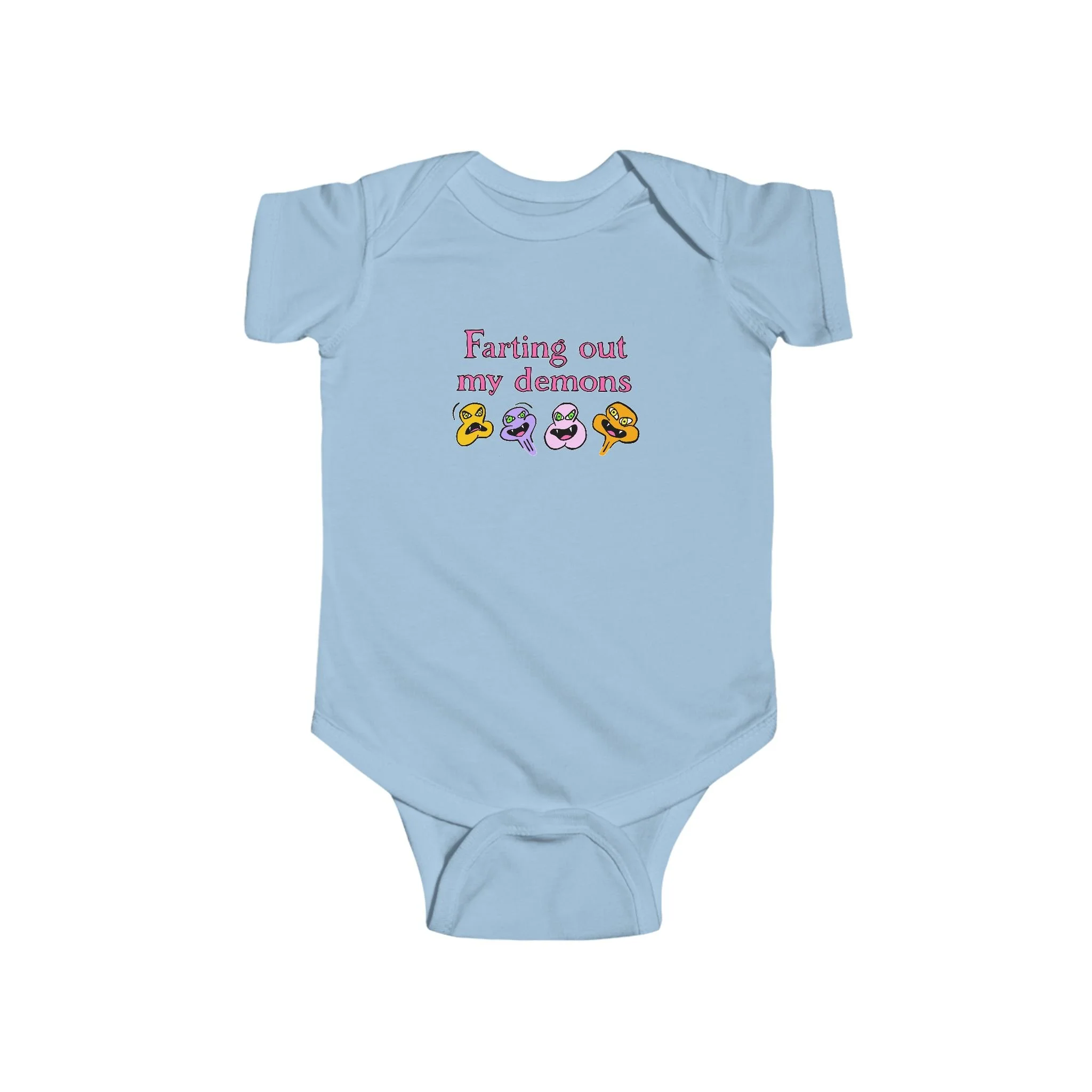 Farting Out My Demons Infant Onesie by Mental Cramps