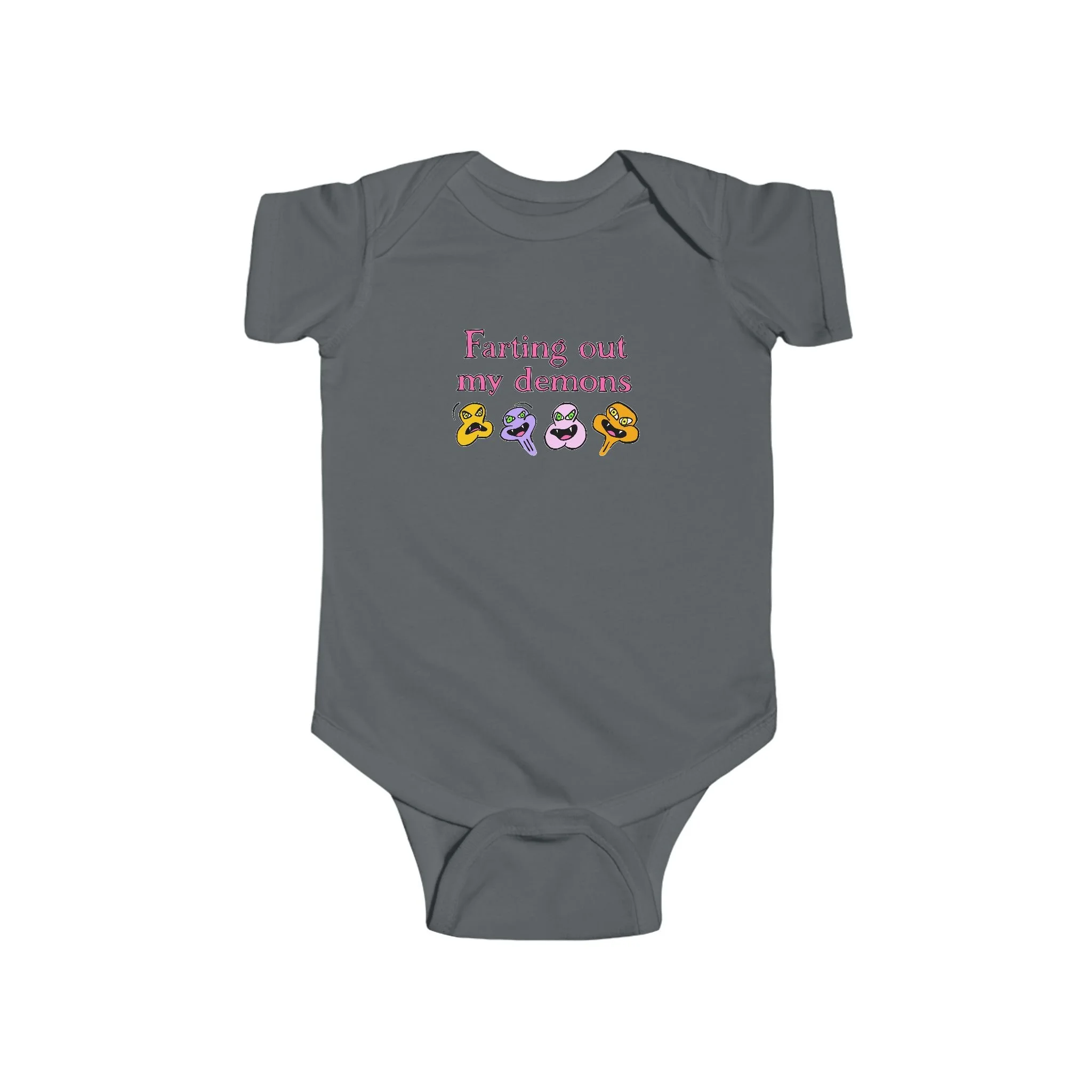 Farting Out My Demons Infant Onesie by Mental Cramps