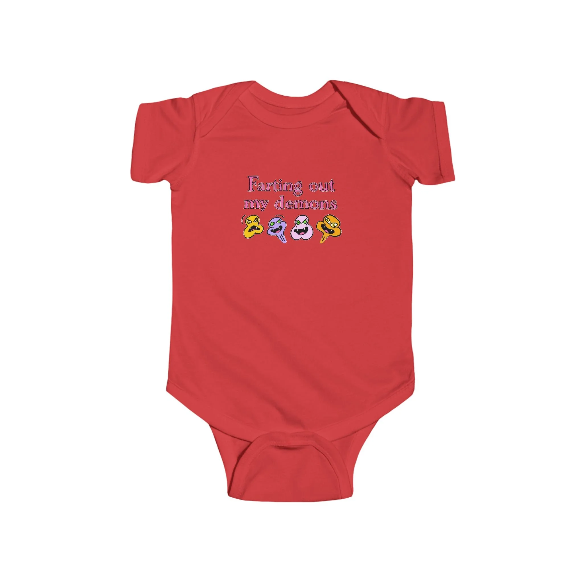 Farting Out My Demons Infant Onesie by Mental Cramps