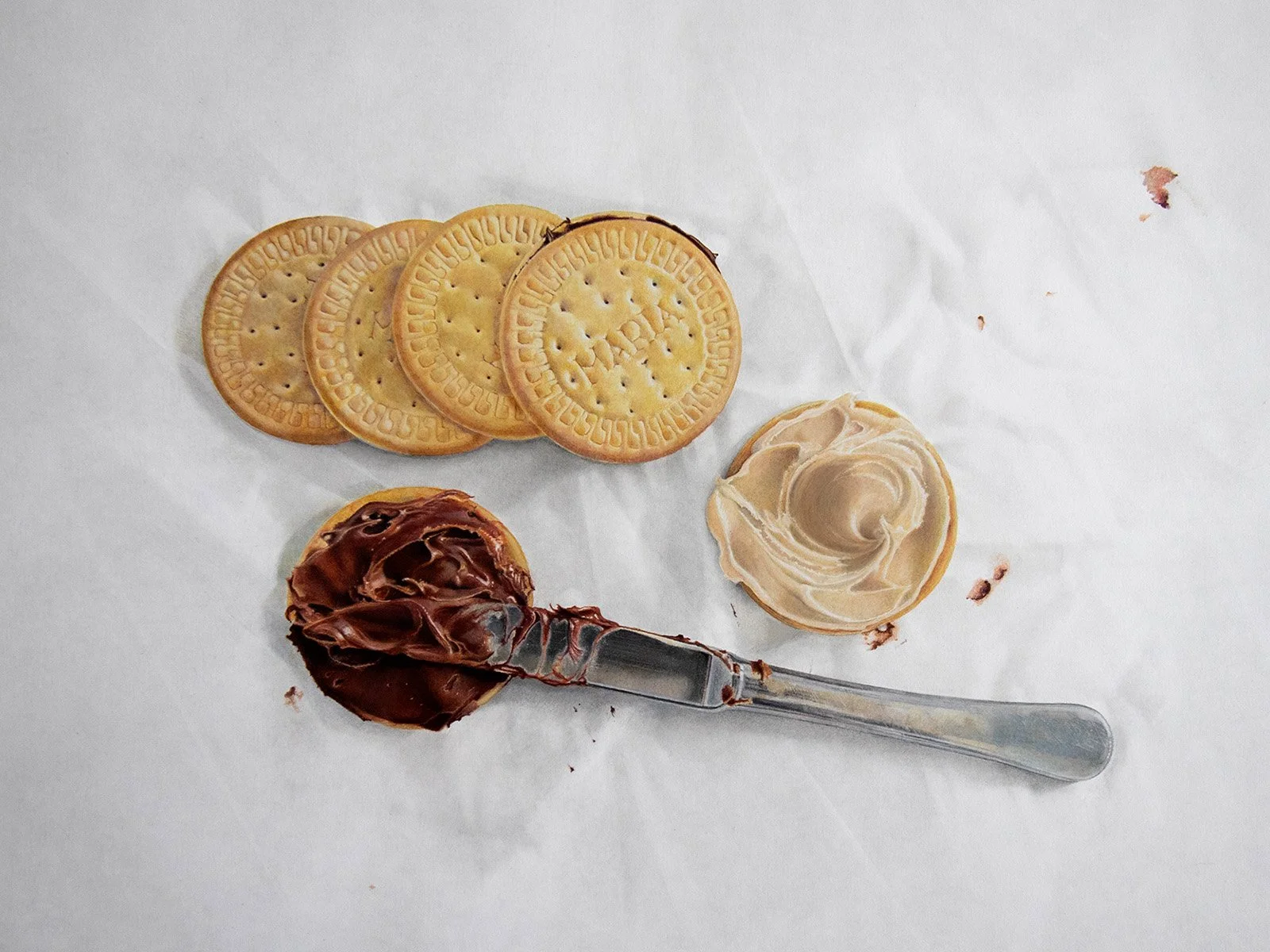 Galletas María con Nocilla