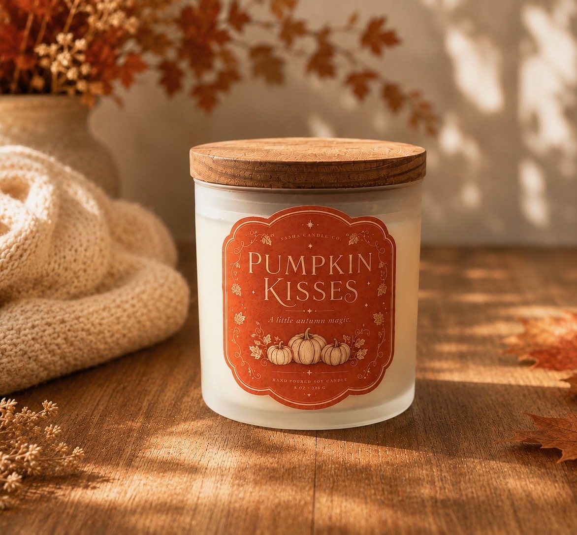 PUMPKIN KISSES | Autumn Soy Candle