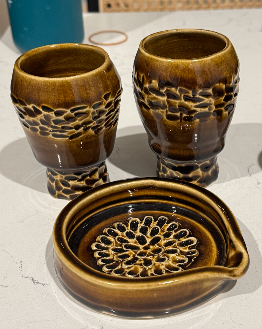 Cocktail Glasses & Dipping Dish