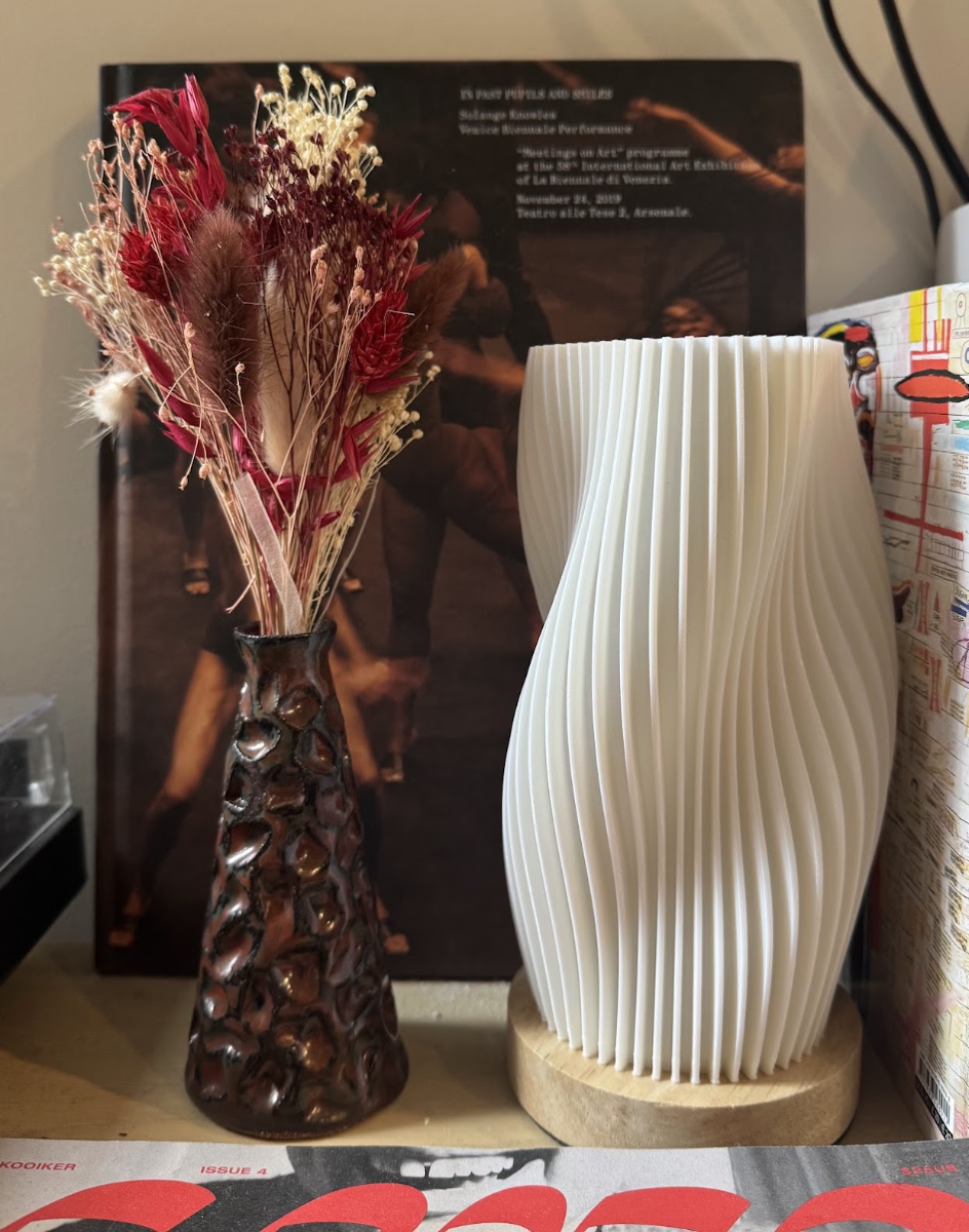 Carved Red Clay Bud Vase, 1/5