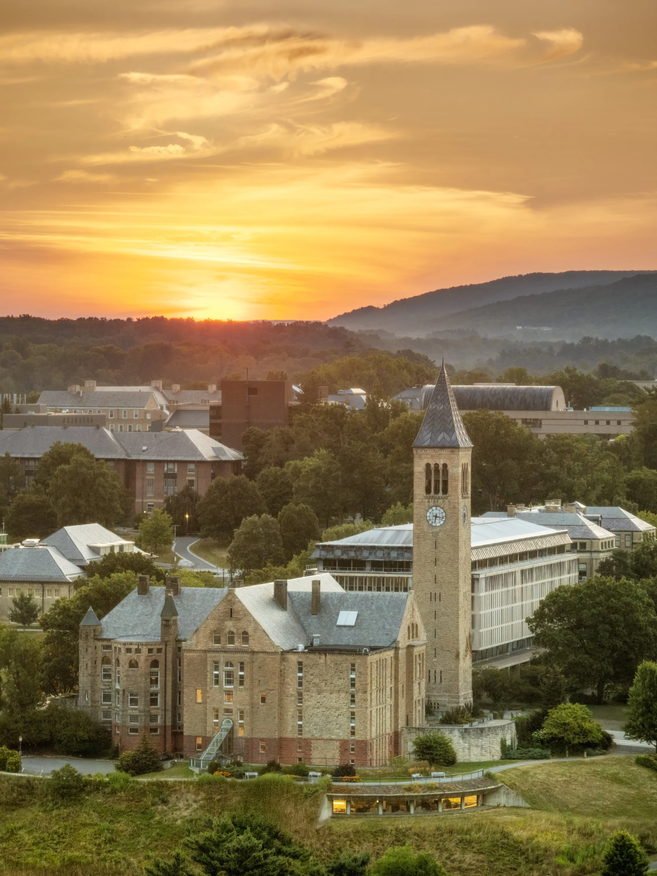 Uris Library sunrise