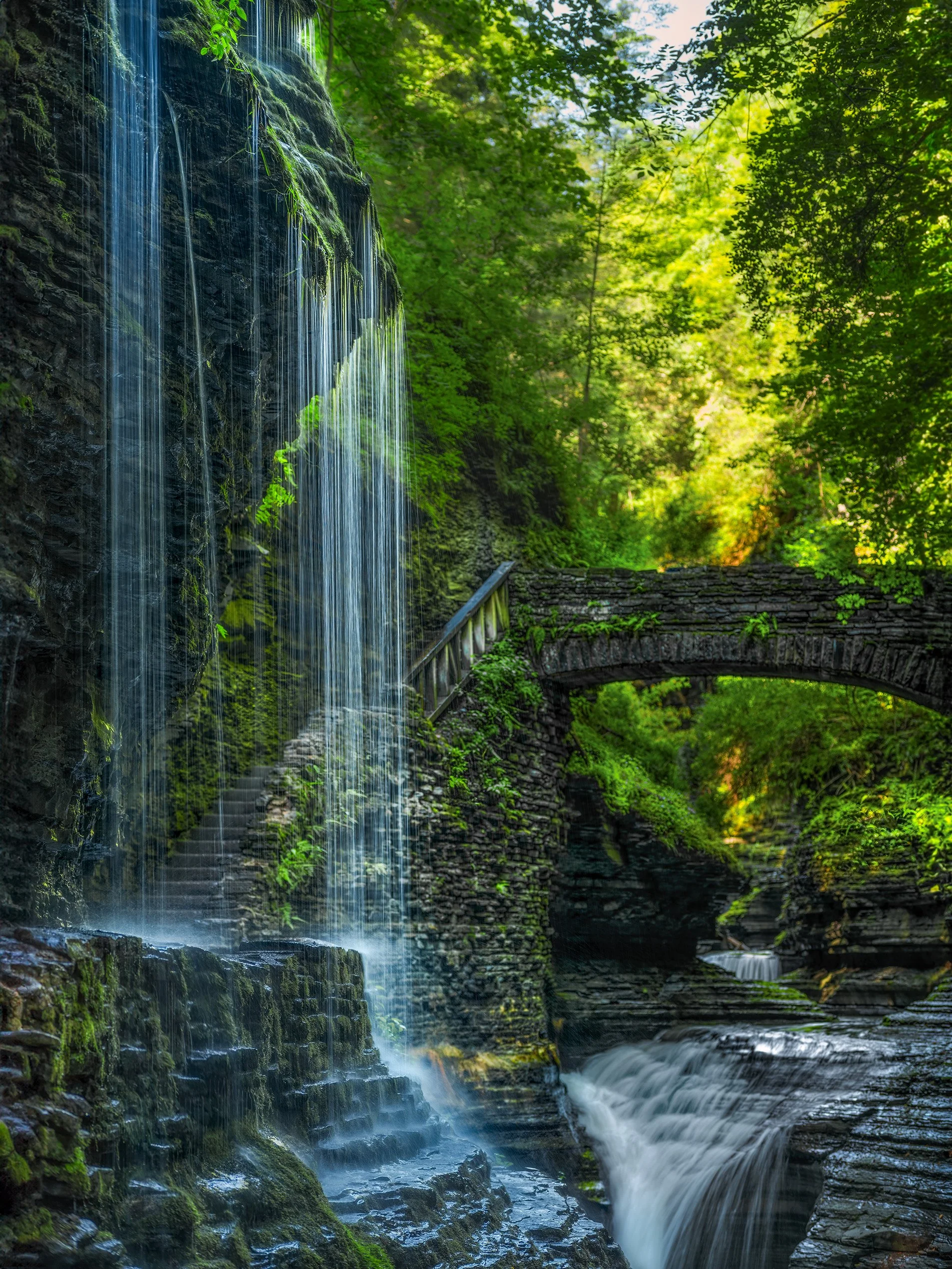 Rainbow Falls in Watkins Glen