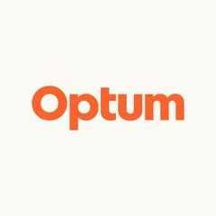 Optum logo in orange text on a white background.