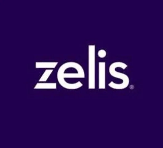 Zelis logo on a dark purple background.