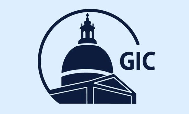 Logo featuring a blue dome with a small spire, the letters 'GIC' beside it, and a partial outline circle.