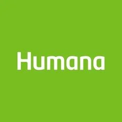 Humana logo on a green background