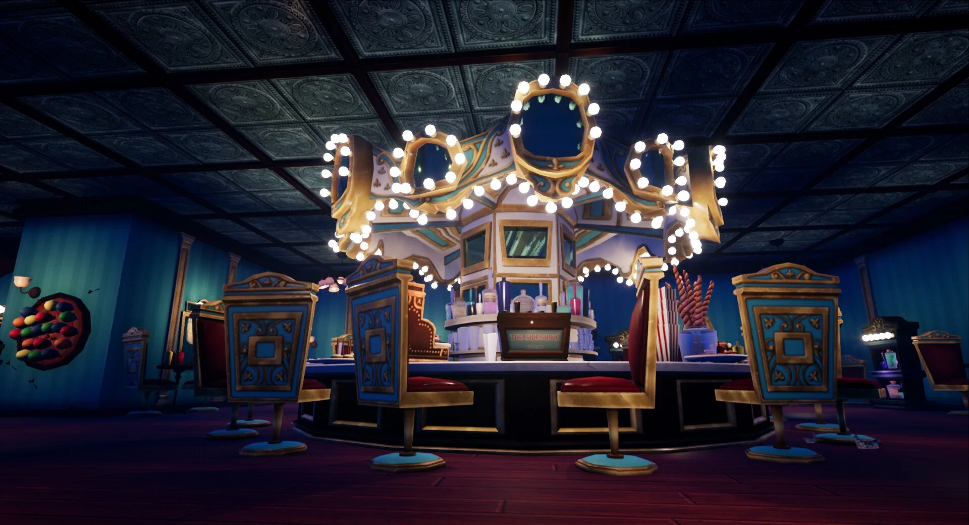 Carnival-Themed Speakeasy - Low Poly Environment